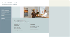 Desktop Screenshot of praxisdrhaug.de