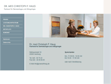 Tablet Screenshot of praxisdrhaug.de